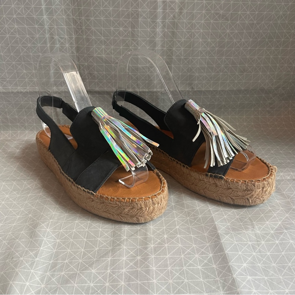 Anthropologie Naguisa Fusa Tassel Espadrilles 37